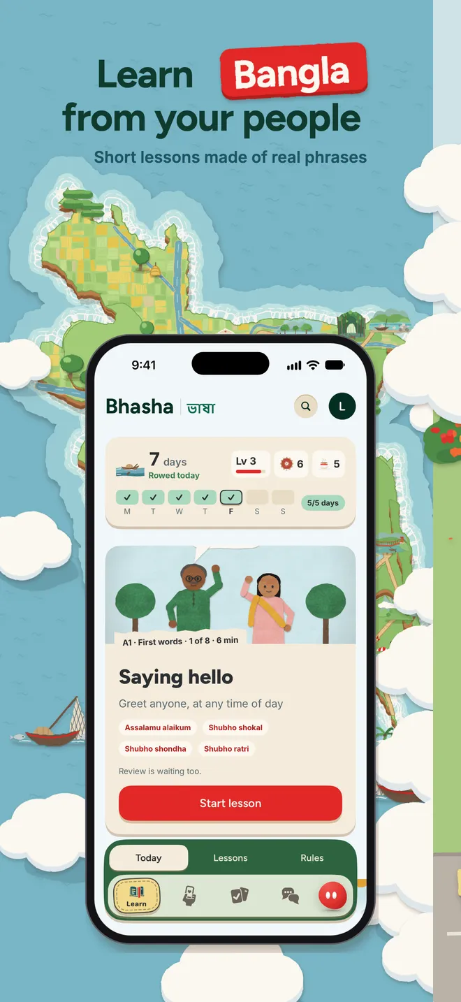Learn Bangla from your people: short lessons made of real phrases